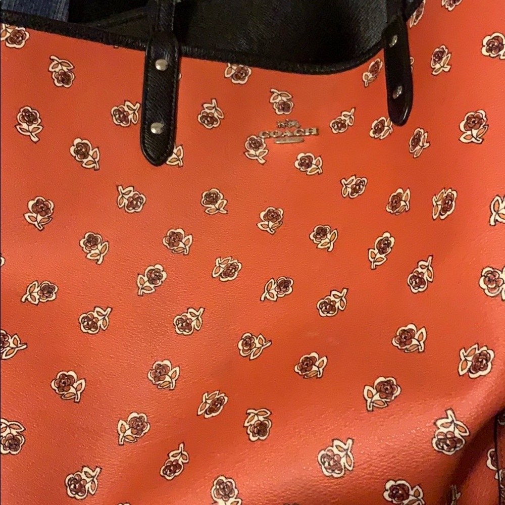 Coach reversible tote